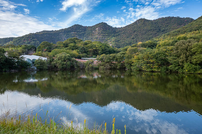 Japan-Takamatsu-Hiking-Mount Inazumi - Some of today's low mountain range. I walked a few hundred metres out of my way to visit a convenience store to stock up on supplies.