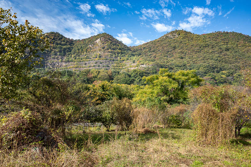 Japan-Takamatsu-Hiking-Mount Inazumi - The hike start is not too far from the station, it starts at a location labelled as a county park, I can see that part of the mountain used to be a qu