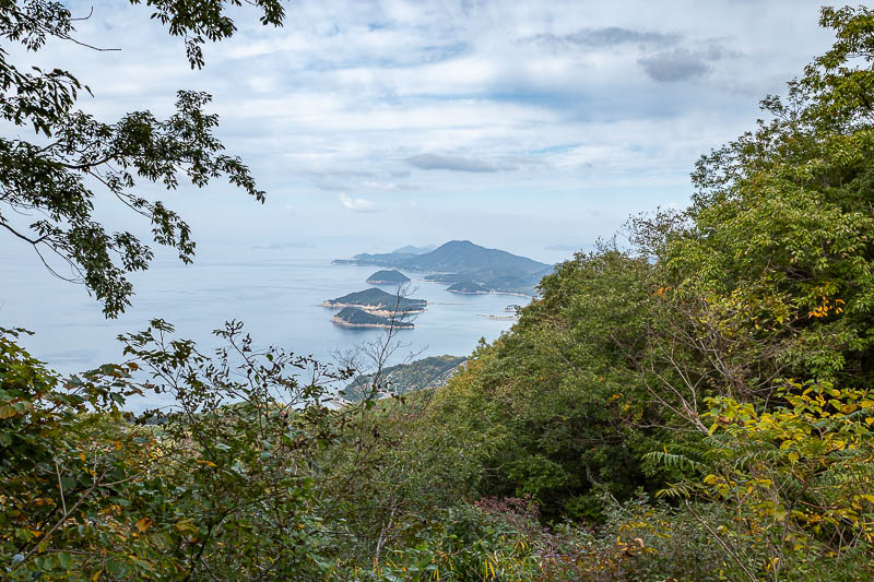 Japan-Takamatsu-Hiking-Mount Inazumi - But also islands in the sea (ocean).