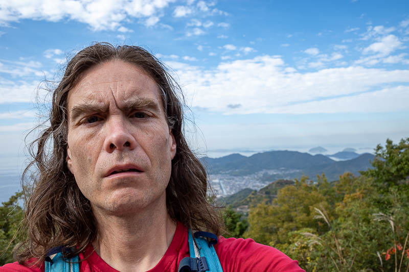 Japan-Takamatsu-Hiking-Mount Inazumi - I look a lot like myself in this photo.