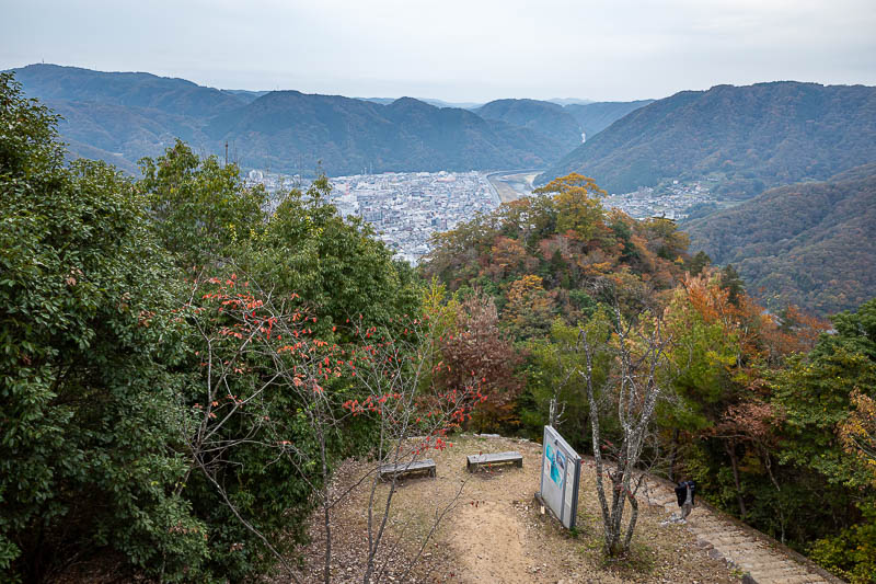 Japan-Okayama-Castle-Hiking - The views down to Takahashi are not that great, and basically non existent from the castle itself.