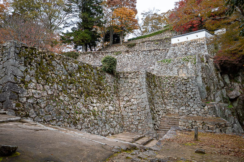Japan-Okayama-Castle-Hiking - The walls are substantial, and probably old.