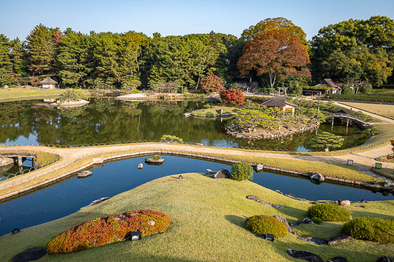 Trip 13 to Japan - October and November 2025 - I think this garden suffers from being too, 'open', it is too much grass in every shot.