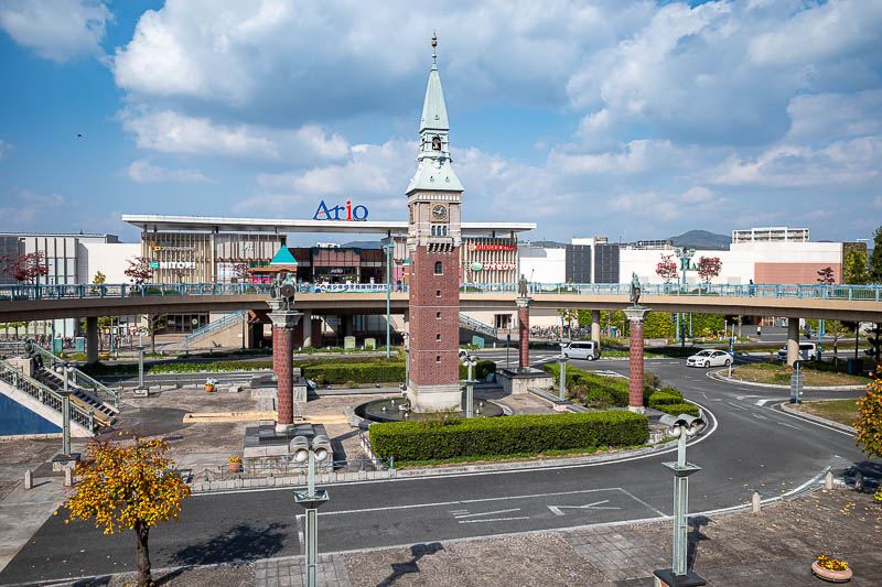 Trip 13 to Japan - October and November 2025 - After walking back to the station and taking a 30 minute train, I arrived at Kurashiki. Here is the view in the direction away from the tourist zone.