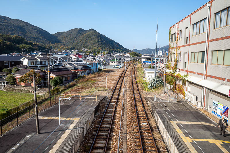 Trip 13 to Japan - October and November 2025 - Here is Imbe station. Only 30 minutes from Okayama. There are 2 convenience stores nearby.
