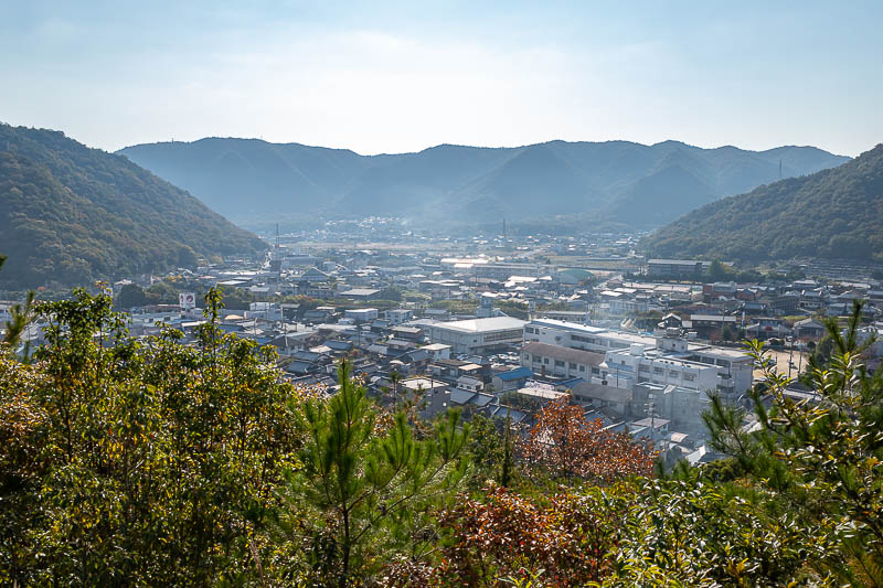 Trip 13 to Japan - October and November 2025 - Immediate views, immediate blinding sunshine. Also smoke.