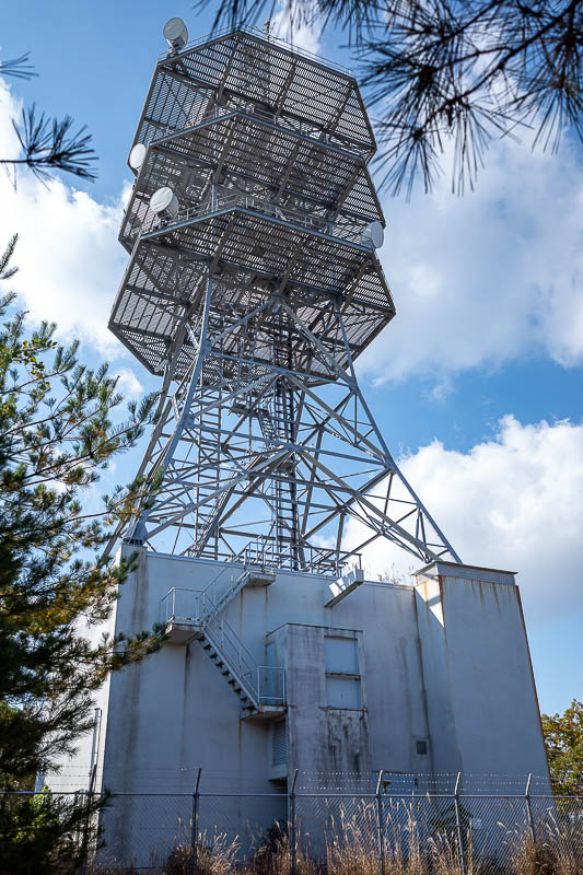 Trip 13 to Japan - October and November 2025 - Here is the comms tower I mentioned earlier, which is at the highest point of today's hike, which admittedly is not very high.