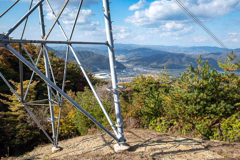 Trip 13 to Japan - October and November 2025 - There were limited view opportunities on the way down. In this spot I could not even find a view that did not feature a power pole. What are these pol