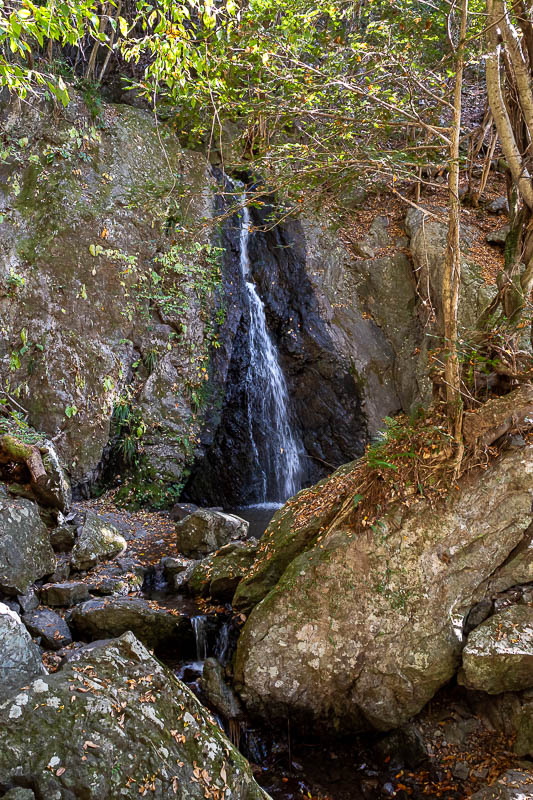 Japan-Tokyo-Hiking-Mount Odake - The hike starts with a pathetic little waterfall. In my experience, waterfalls in Japan are not worth the effort.