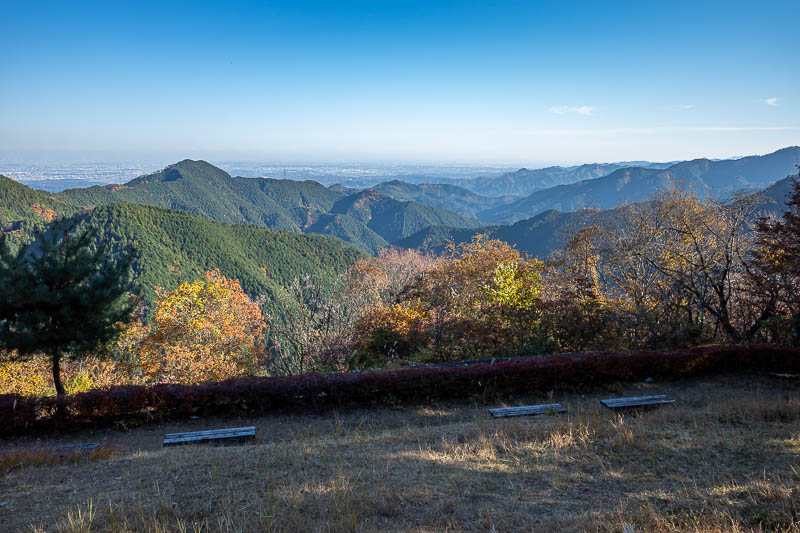Japan-Tokyo-Hiking-Mount Odake - I was now right by Mitake shrine, so there were many picnic spots.