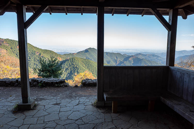 Japan-Tokyo-Hiking-Mount Odake - A view through the viewing spot.