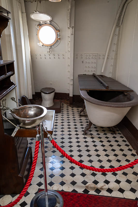 Japan-Tokyo-Yokosuka-Museum - Along the sides they have preserved some of the original fit out, here is a toilet, hello again google image search.