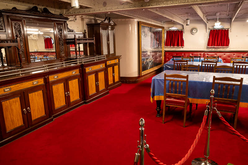 Japan-Tokyo-Yokosuka-Museum - More dining room. The cupboards are original apparently.