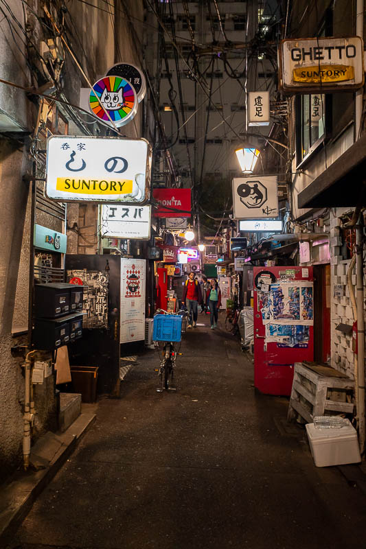 Japan-Tokyo-Shinjuku - There are about 4 little alleys like this, the previously mentioned piss alley is north west of the station, where as Golden Gai is north east.