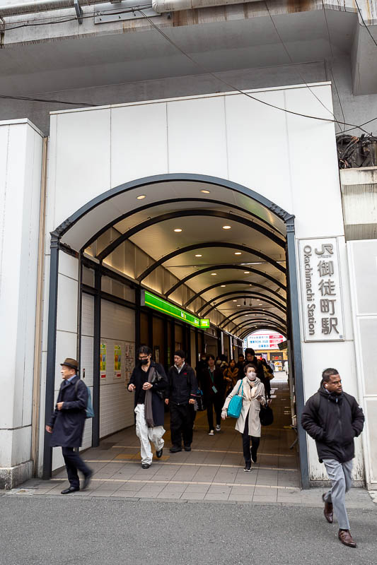 Japan-Tokyo-Walking-Yamanote - Station 1 of 30 - Okachimachi. Not the main entrance. You will see this again at the end (if I make it).
