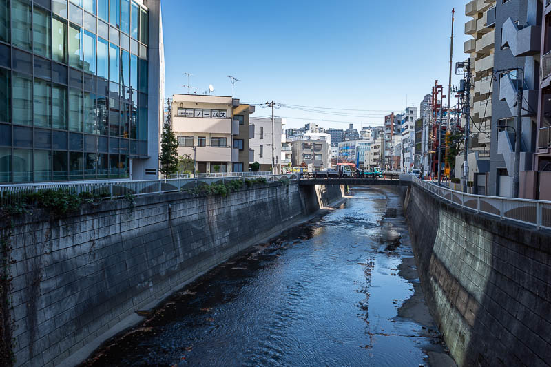 Japan-Tokyo-Walking-Yamanote - Crossing the first drain of the day!