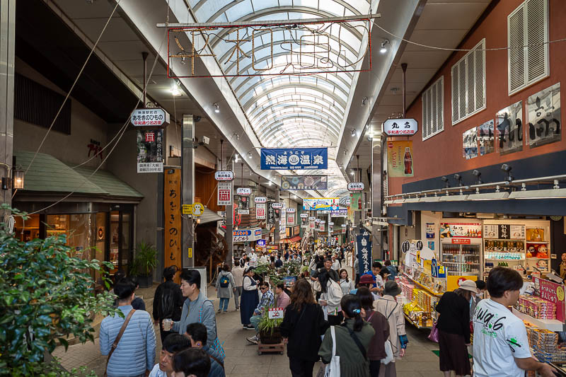 Japan-Tokyo-Atami-Castle - There are 2 covered shopping streets (SHOW TENG GAY) right by the station, both about half abandoned, which is actually pretty good, most are 90% empt