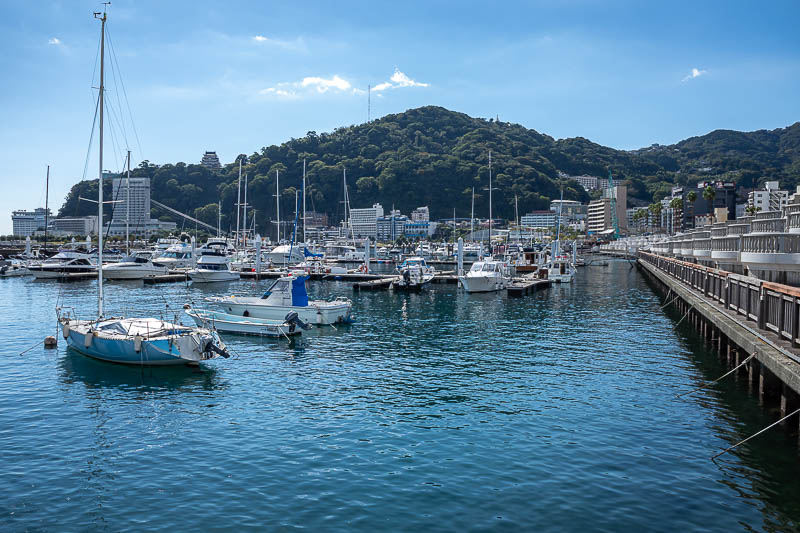 Japan-Tokyo-Atami-Castle - Lots of yachts. There is a pleasure cruise and also various fishing charters if that floats you boat... see what I did there? AI could never do that!