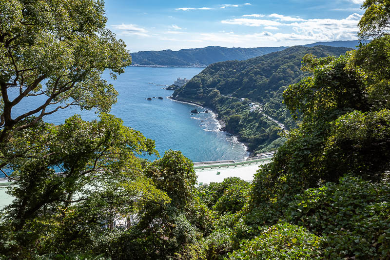 Japan-Tokyo-Atami-Castle - Views for days. An even more remote huge hotel on a cliff below.