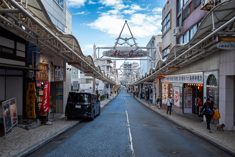 Japan-Tokyo-Atami-Castle - The Atami Ginza has certainly seen better days.