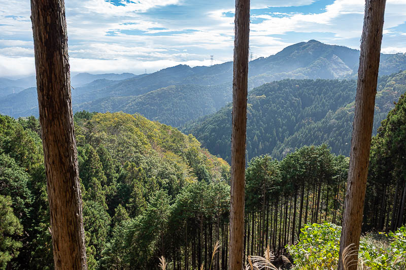 Japan-Tokyo-Hiking-Mitake-Hinodesan - Next view. A bit of rising fog in the air from overnight rains as everything dries out.