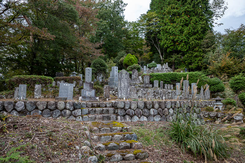 Japan-Tokyo-Hiking-Mitake-Hinodesan - The nearby graveyard was a worthy diversion. I hoped it would have a dramatic sky opportunity with the grave stones, but I could not find an angle.