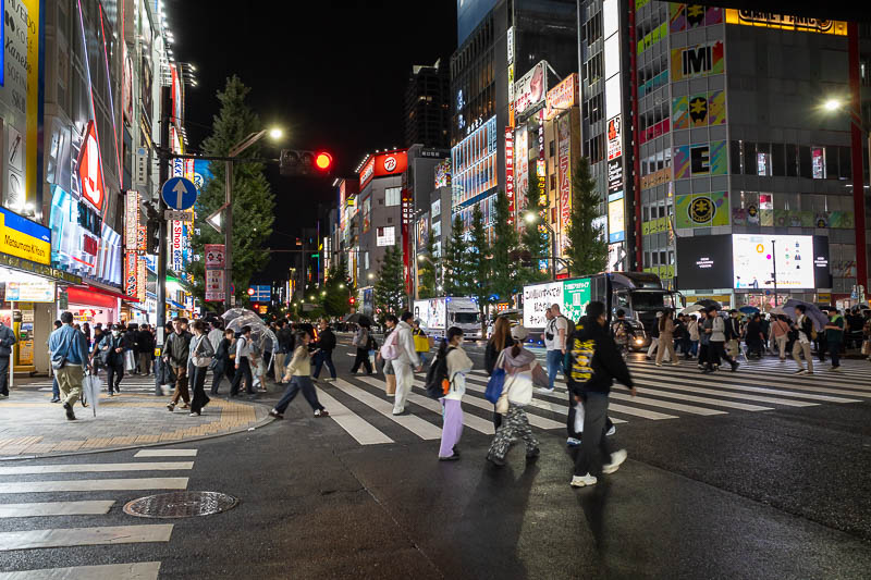Japan-Tokyo-Akihabara-Rain - Akihabara now. Really not particularly busy. So far nothing has been busy. Typhoon warnings being taken seriously days in advance?