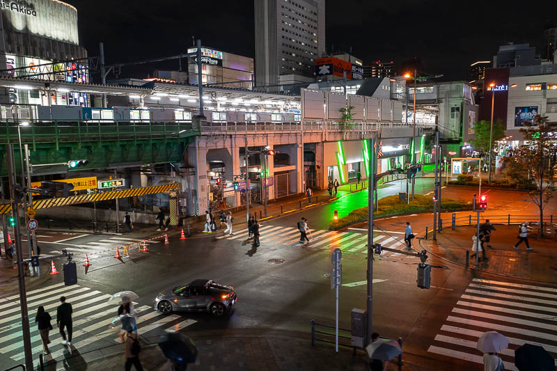 Japan-Tokyo-Akihabara-Rain - Here is the actual Akihabara station. Almost a ghost town.