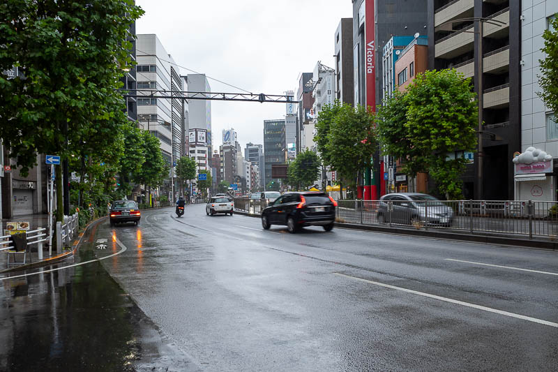 Japan-Tokyo-Ueno-Rain - Behold, wet roads.