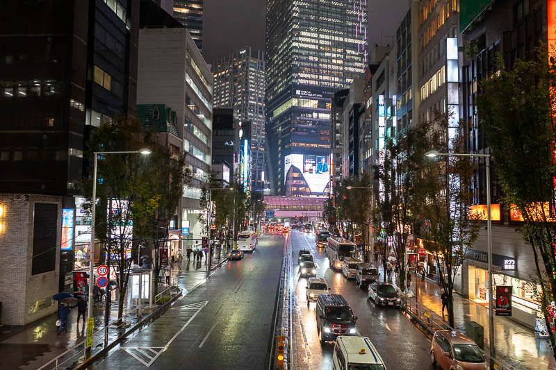Japan-Tokyo-Shibuya-Ramen - Overpasses in the rain are always appreciated.