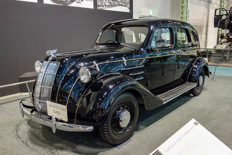 Japan 2015 - Tokyo - Nagoya - Hiroshima - Shimonoseki - Fukuoka - This is the first ever Toyota car, the model A1. They employed efficiency techniques even with the naming.