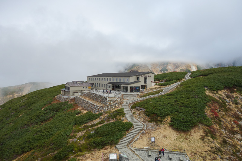 Japan-Tateyama-Kurobe-Alpine-Hiking - Then I looked at one of the lodges that can still operate. Most have closed down due to volcanic gas panic.