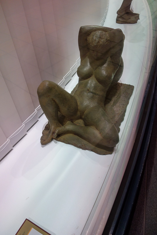 Visiting 9 cities in Japan - Oct and Nov 2016 - Nice statue. You might think this was the red light district. No. It is the front window of a department store.