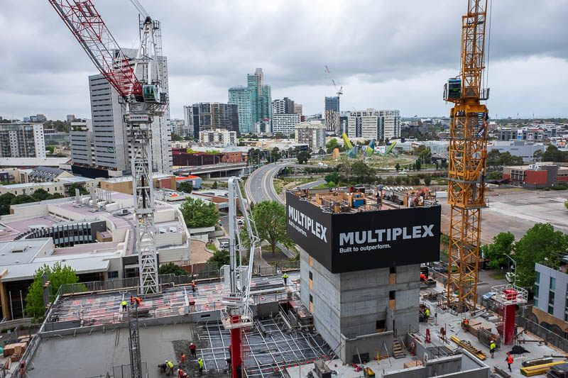 Melbourne-Airport-Singapore Airlines-Lounge - The first photo tradition continues. A photo from my apartment balcony. The terrible view blocking construction continues to be erected slowly. I will
