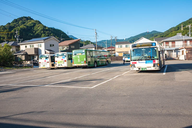 Japan-Shizuoka-Hiking-Mount Ryuso - About 10km later I got to a bus depot. I had my bus map in my bag. So of course, I charged into the office there, and said, WHAT HAPPENED TO BUS 63? T