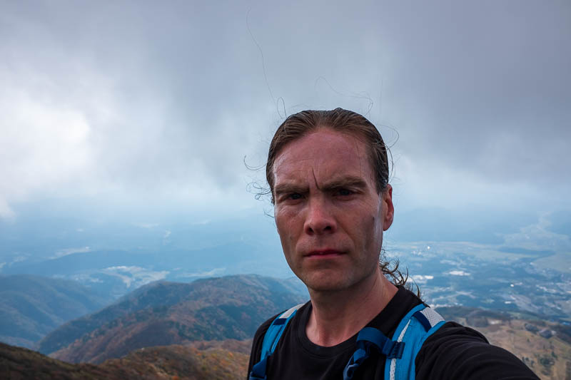Japan-Hiking-Mount Ibuki - There I am.