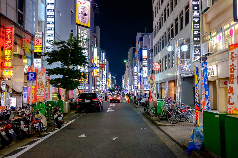 Back to Japan for even more - Oct and Nov 2017 - The streets around this part of town are all neon. Lots and lots of streets. Nagoya is large.