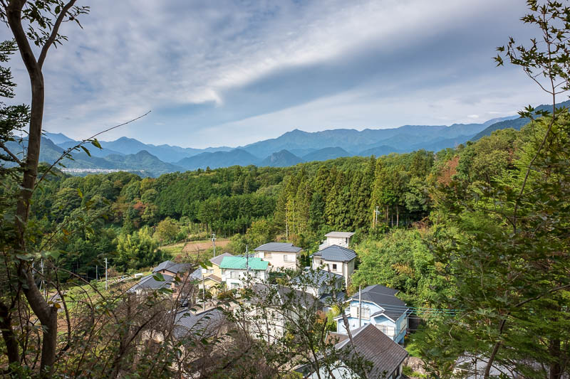 Back to Japan for even more - Oct and Nov 2017 - I ran past this nice valley filled with little houses, and was poisoned by old guys killing everything with a mixture of ricin and nerve gas.