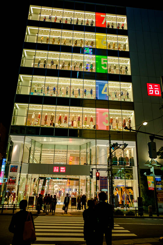 Japan-Tokyo-Kichijoji-Shopping Street-Ramen - A giant Uniqlo. So very many puffer jackets.