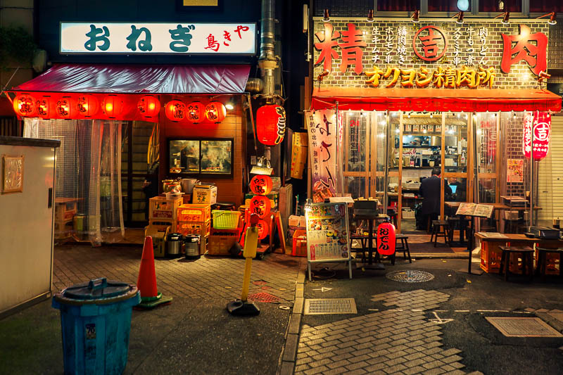 Japan-Tokyo-Shimbashi-Food - The back streets had some little places to take some atmospheric moody photos or whatever adjectives you want to use.