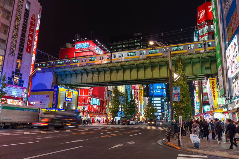 Of course I am back in Japan yet again - Oct and Nov 2018 - My journey took me back through Akihabara, which I have photographed too many times so had no intention of taking a photo. But then a train stopped on