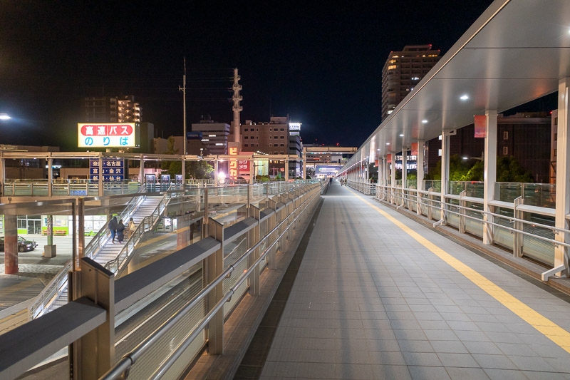 Japan for the 9th time - Oct and Nov 2019 - This is the midpoint of the walkway to nowhere, station in the distance.