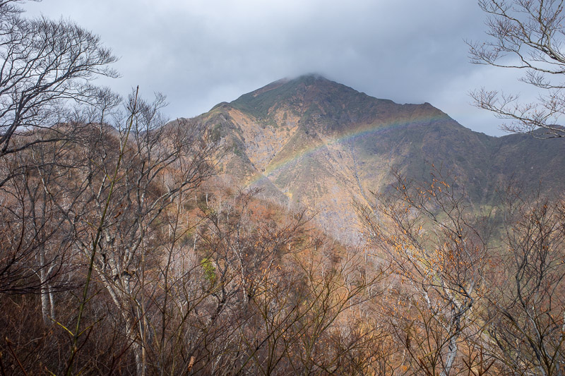 Japan-Hiking-Mount Tanigawa-Doai Station - I was headed up there, into the cloud. Well I was hoping to, as long as it didnt rain too hard and I had enough time to get there. Also, another rainb