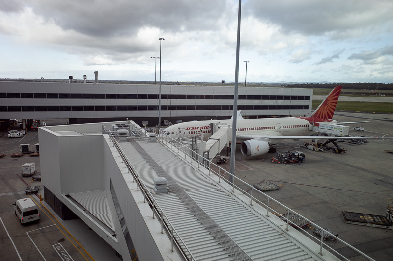 Melbourne-Airport-The House-Lounge - It looks like my plane is not even here yet. So here is a photo of an air India plane. These photos are also very popular with people searching google