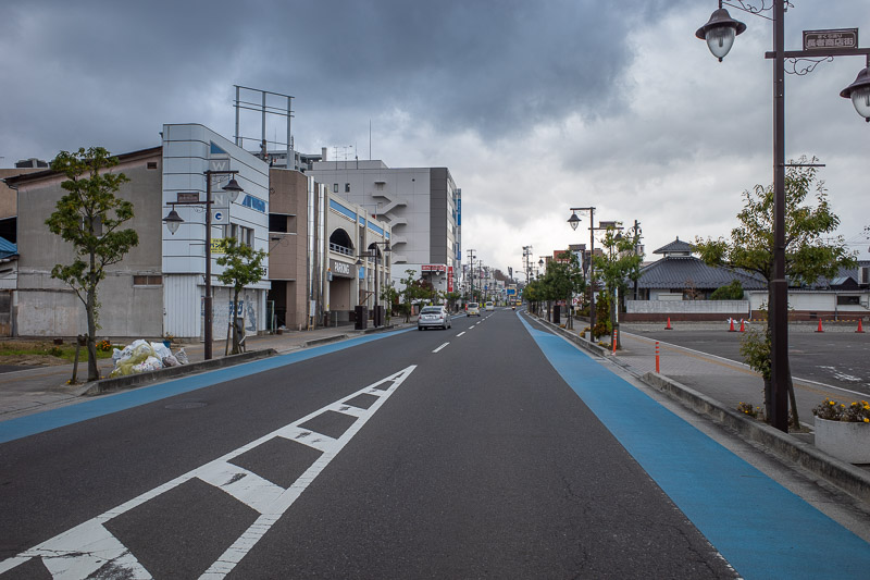 Japan for the 9th time - Oct and Nov 2019 - Heading towards the Kaiseizan garden, and the skies were looking ominous. Fast moving cloud. Nice street though.