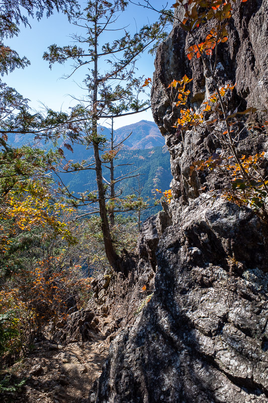 Japan-Hiking-Okutama-Mount Gozenyama - Really nice rocks and foliage. I dont get to say foliage very often.