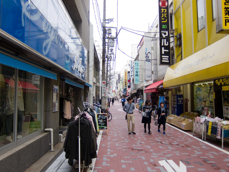 Japan and Taiwan March 2012 - I stumbled onto some sort of new fabric street on my walk, it seemed very unpopular.