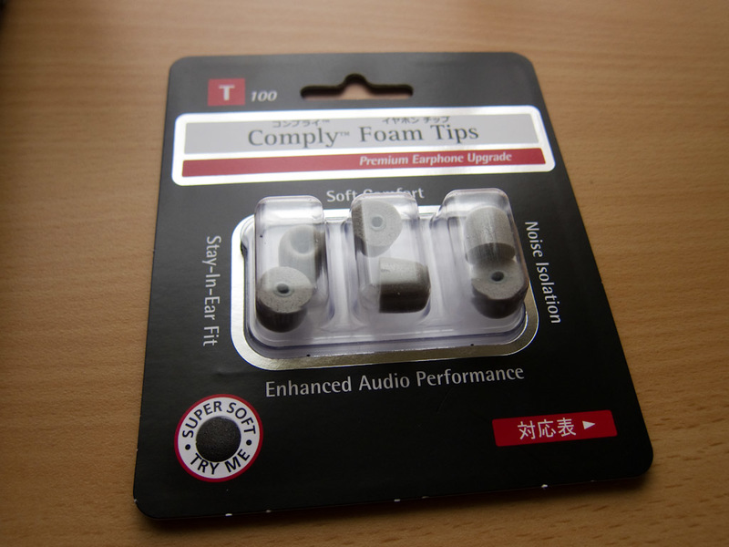 Japan and Taiwan March 2012 - This is what I bought from Yodabashi, comply headphone tips, you cant get them in Australia unless you import them, which makes the shipping cost more