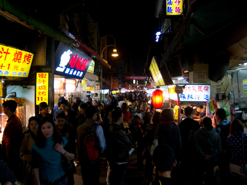 Taiwan-Taipei-Night Market-Shilin - The old food street.