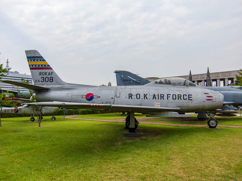 Korea and Hong Kong - September 2011 - The Sabre, which was the main American fighter in the Korean war.
